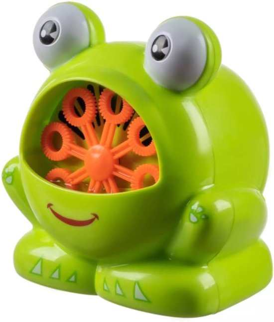 Foto: Kruzzel frog bubble machine eindeloos bubbelplezier voor kinderen