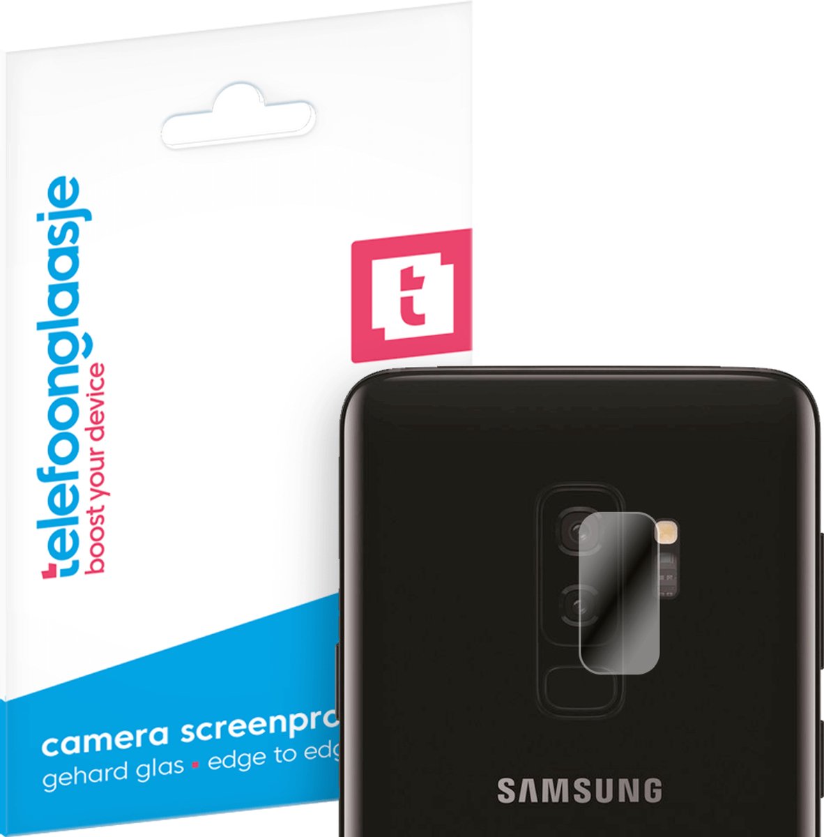 Samsung Galaxy S9 Plus camera lens screenprotector gehard glas