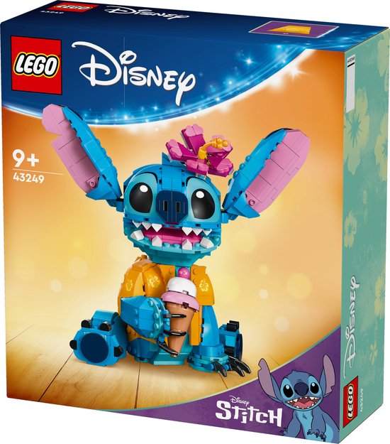 LEGO ǀ Disney Stitch, Jouet de Construction pour Enfants, Set avec Cornet de Glace, Figurine à Construire, Idée Cadeau pour Les Filles et Garçons Dès 9 Ans Fans du Célèbre Film Lilo et Stitch 43249