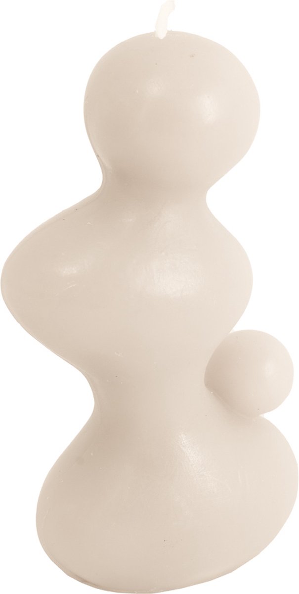 HomeBound by KY | Kaars organisch beige | 8,5x5x15cm | figuurkaars organisch