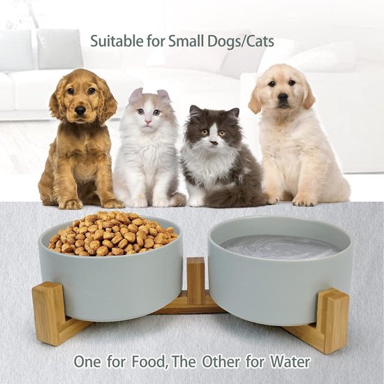 PETLUX design keramische voerbak donkergroen