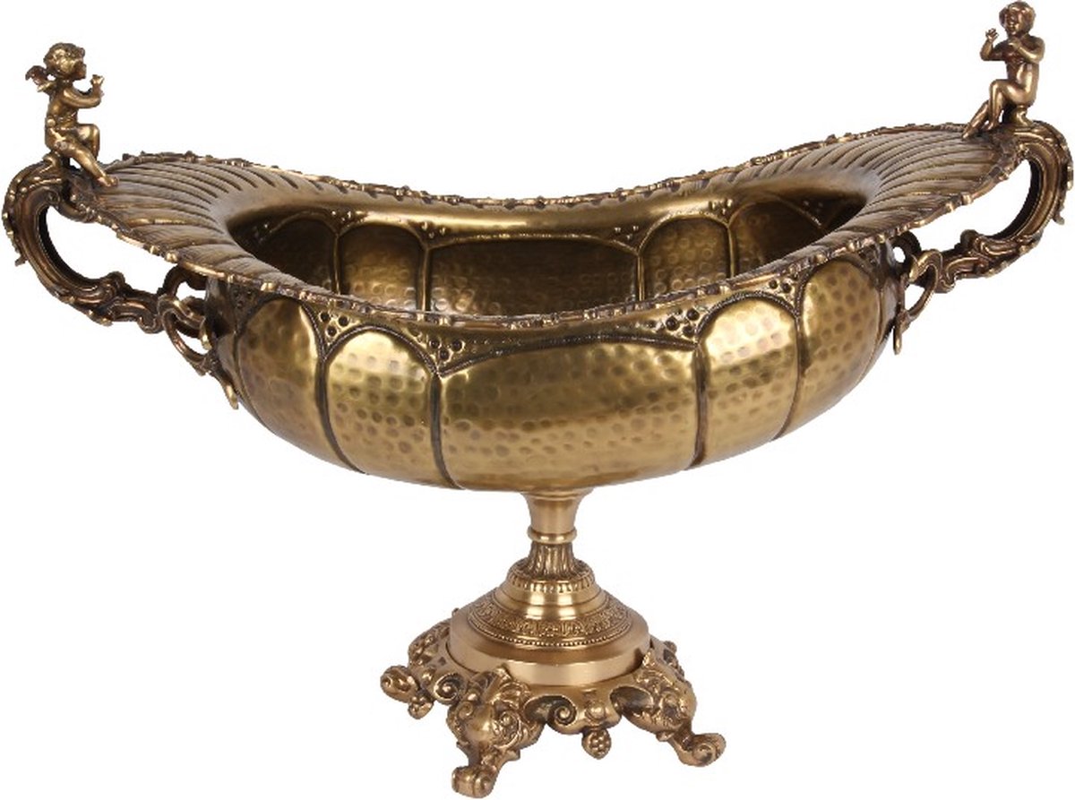Baroque - Decoratieve schaal - Schaal met handvat 75x41 cm - 52x75x41 - Brass