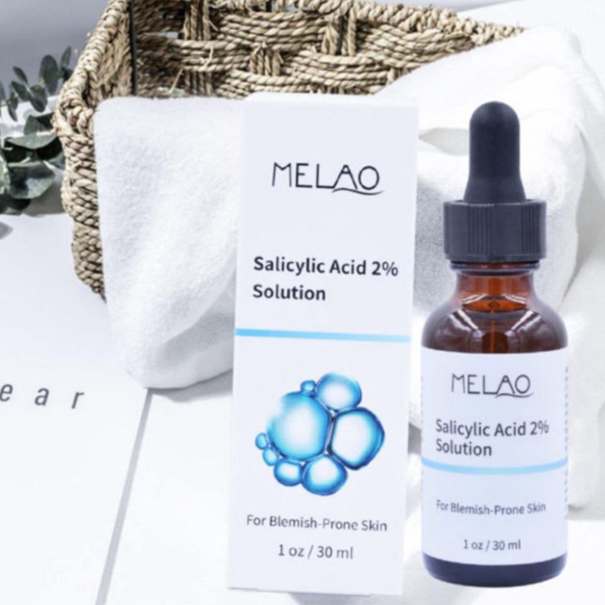 Salicylic Acid 2 % - Set van 2 Stuks - Verkleint Grove Poriën - Salicylzuur Serum - Pakt Acne Aan - Verwijder Puistjes & Andere Oneffenheden - Bevat 2 stuks