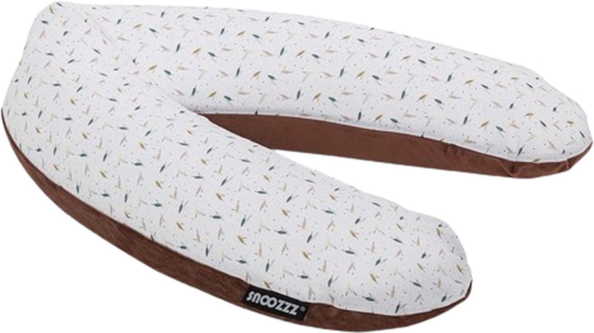 Goedkoopste Snoozzz Zwangerschapskussen Zijslaapkussen Lichaamskussen Premium kwaliteit - 185 cm - microparel vulling - luxe draagtas - Zachte velvet met katoen - Duvia