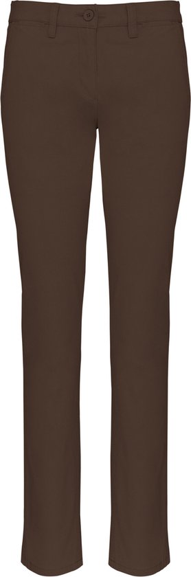 Kariban Pantalon Chino Femme K741 - Chocolat - 46 NL (48 FR)