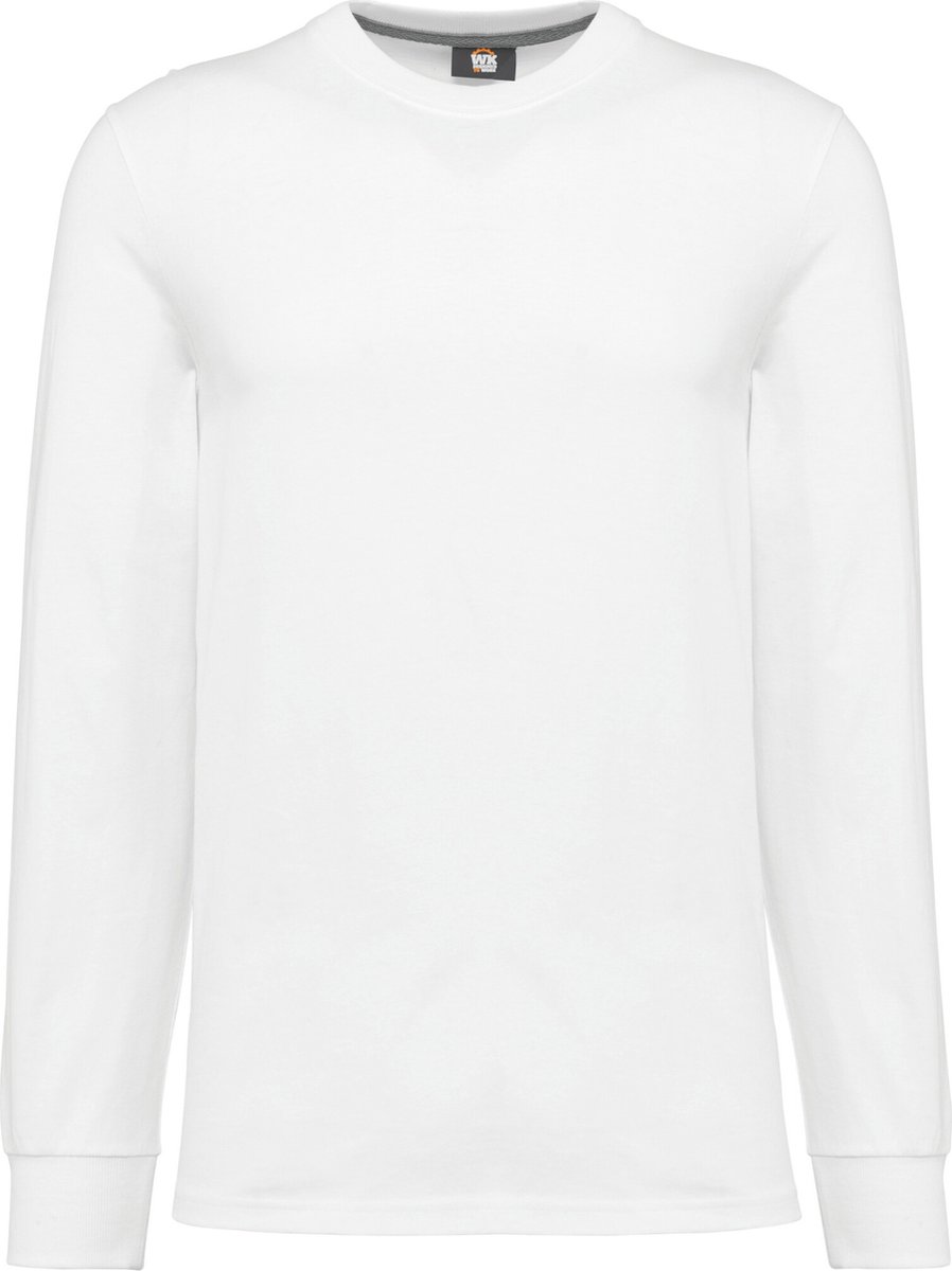 WK. Designed To Work Ecologisch uniseks T-shirt met lange mouwen WK303 - White - M