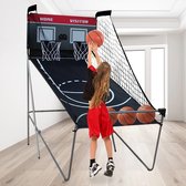 BlindenburgCreations® Indoor Volwassen Kinderen Elektronische Scoremachine -Opvouwbare Dubbele Schietspel -Elektronische Basketbalstandaard