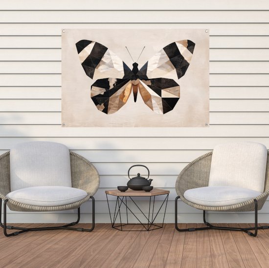 Affiche papillon - Affiche de jardin Animaux - Posters de jardin Texture - Posters de jardin - Affiche de clôture - Décoration de Jardin pour affiche de jardin extérieur 150x100 cm