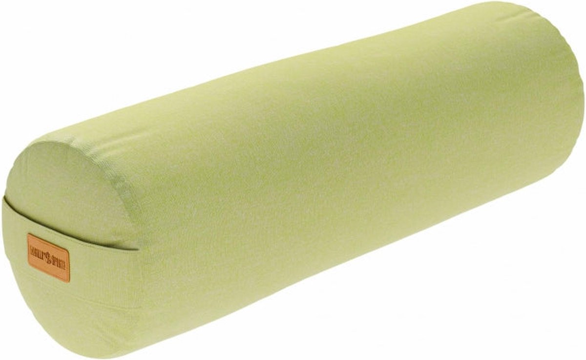 Gorilla Sports Yoga Bolster - Groen - 65 x 20 cm - Yoga kussen - Rond