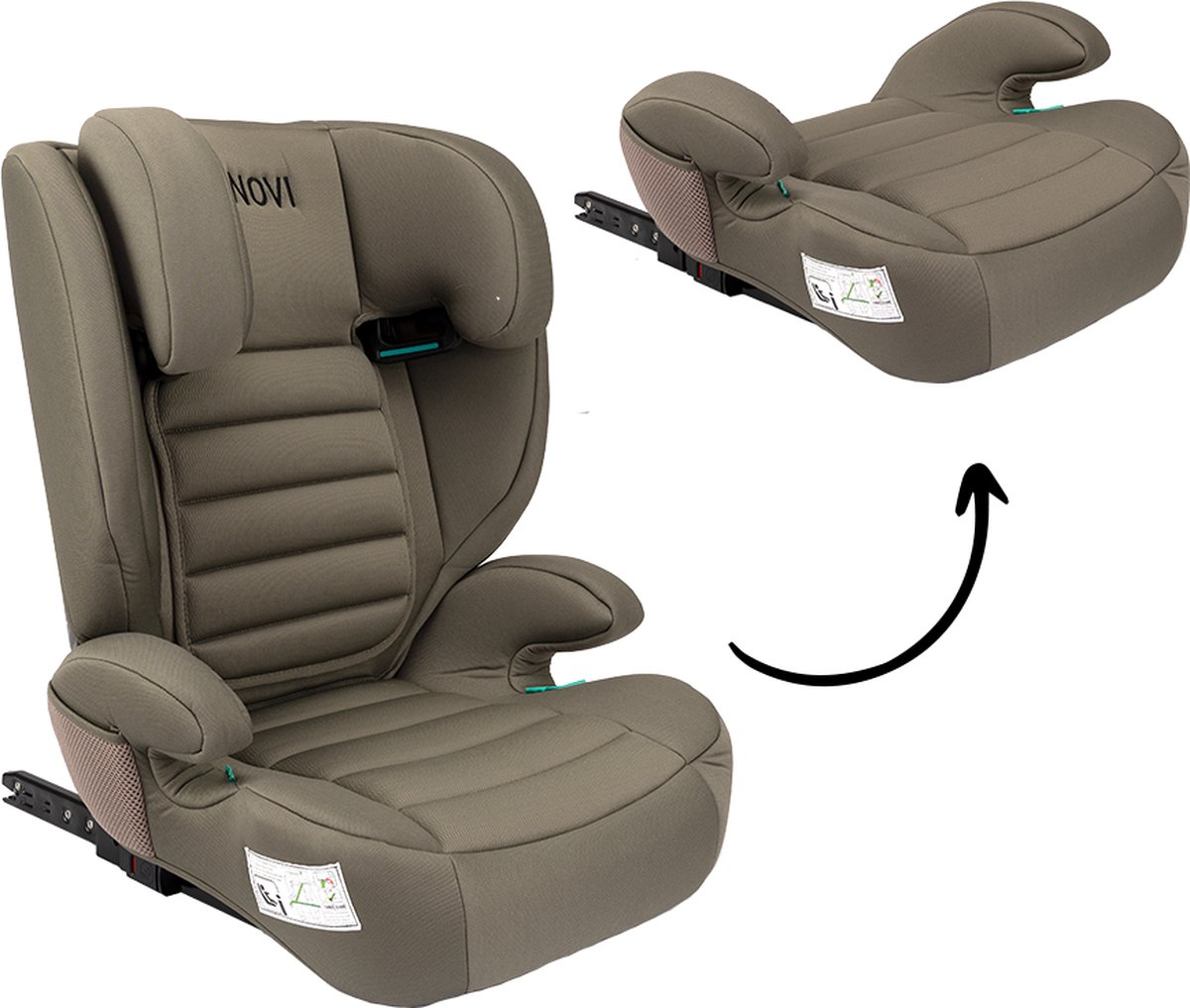 Novi Baby James Premium Autostoel - i-Size - met Isofix - 100-150 cm thumbnail 2