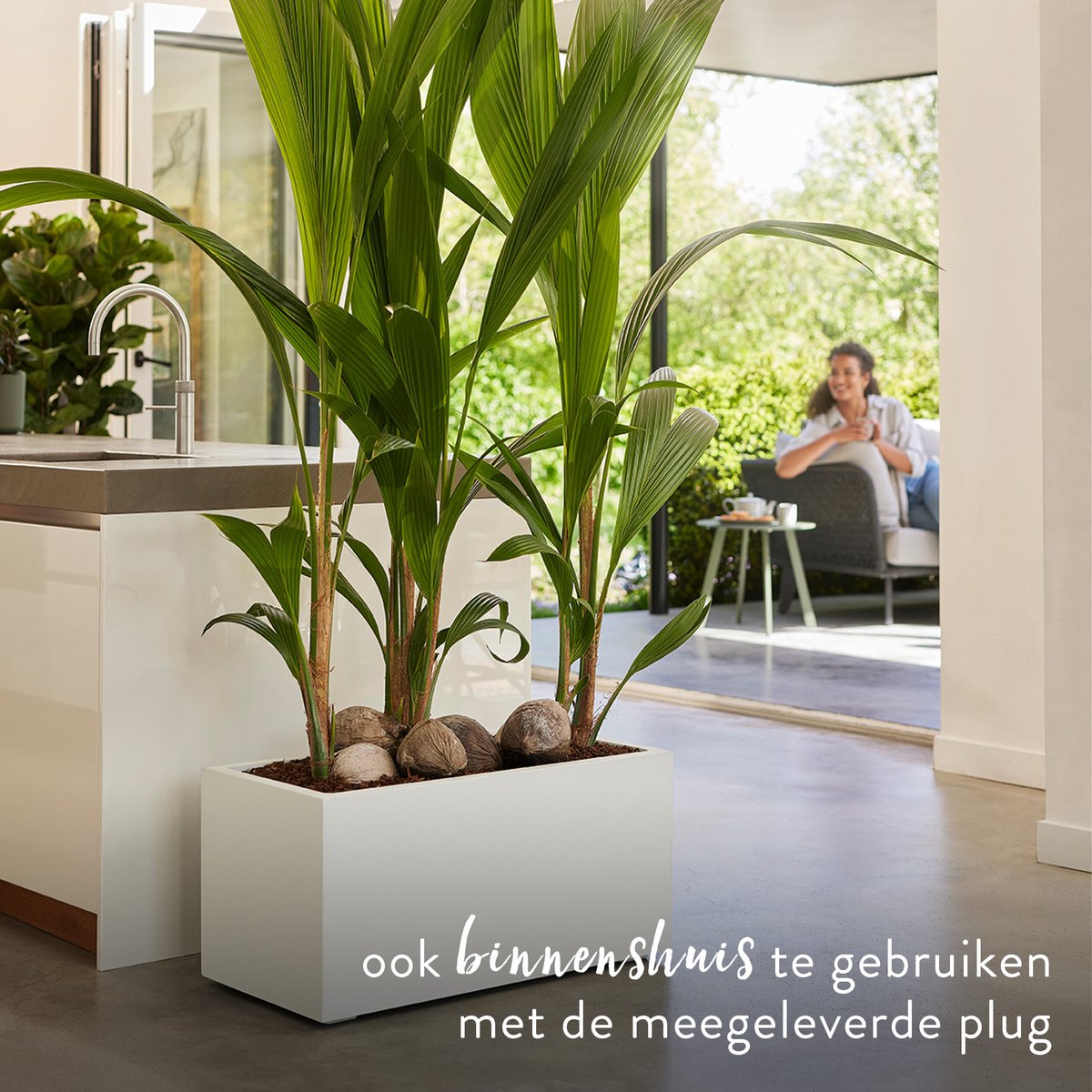 Elho Vivo Next Long 60 - Indoor & Outdoor Rectangular Planter