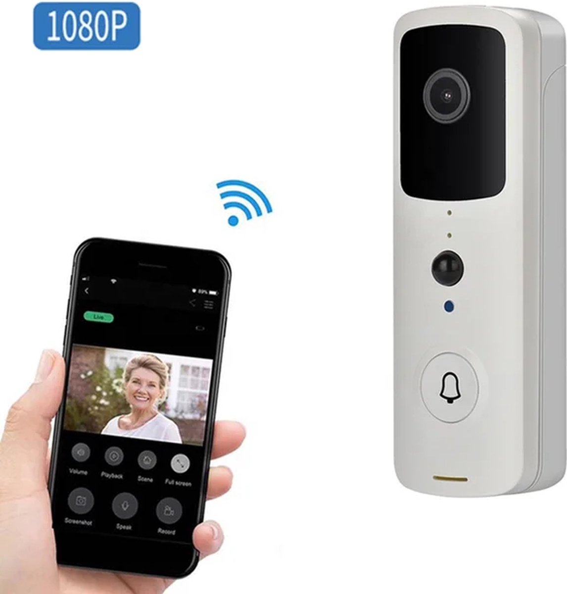T-ring smarthome Video Deurbel V30 - WIT (incl. 2 x - afbeelding 2