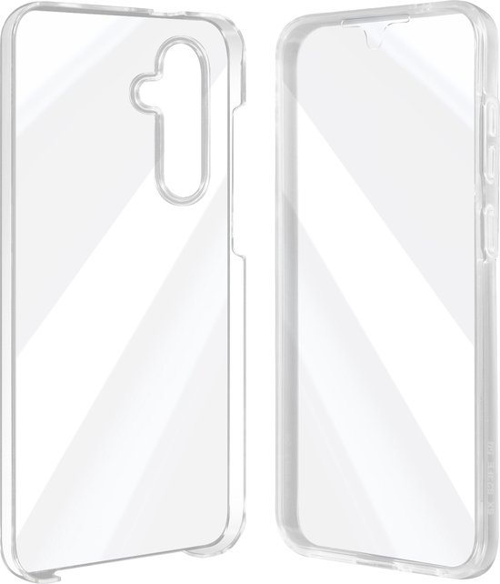 Coque adaptée pour Samsung Galaxy S23 FE intégrale avant arrière Stijf, transparente