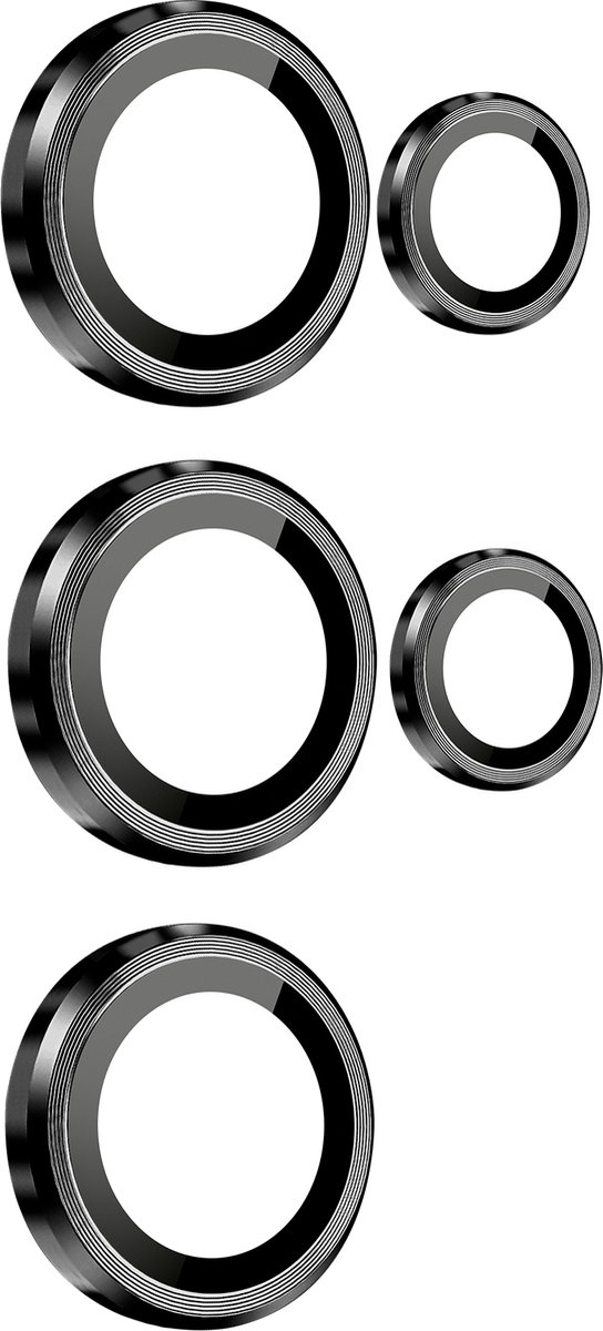 ENKAY, Beschermfolie voor achtercamera Geschikt voor Samsung Galaxy S24 Ultra Gehard glas 9H, Zwart
