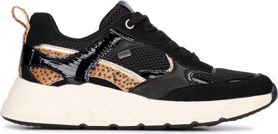 Posh by Poelman CARO Baskets pour femmes - Zwart avec combinaison - taille 39