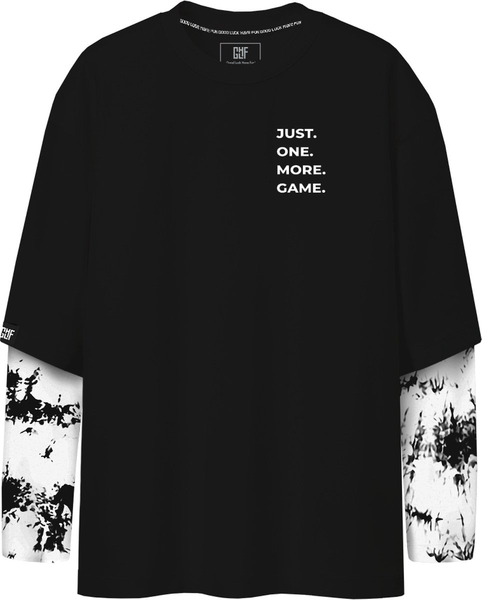 FragON - Dye Longsleeve T-shirt - Zwart - Maat S