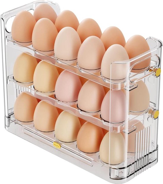 Suanzua Eierhouder voor koelkast, 40 stuks, eierorganizer