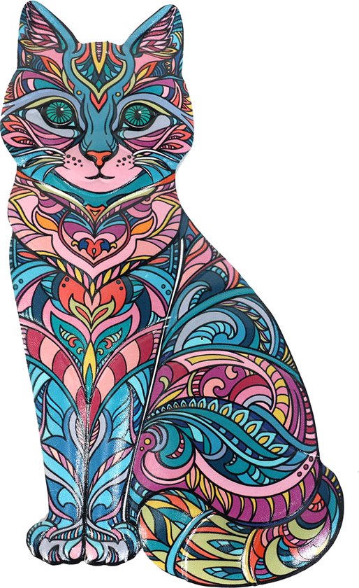 Metaal Kat Wanddecoratie voor Binnen en Buiten