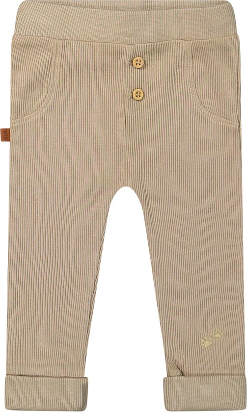 Grenouilles et chiens | Pantalon Côte 2x2 Bio | Taupe | Coton | Taille 74