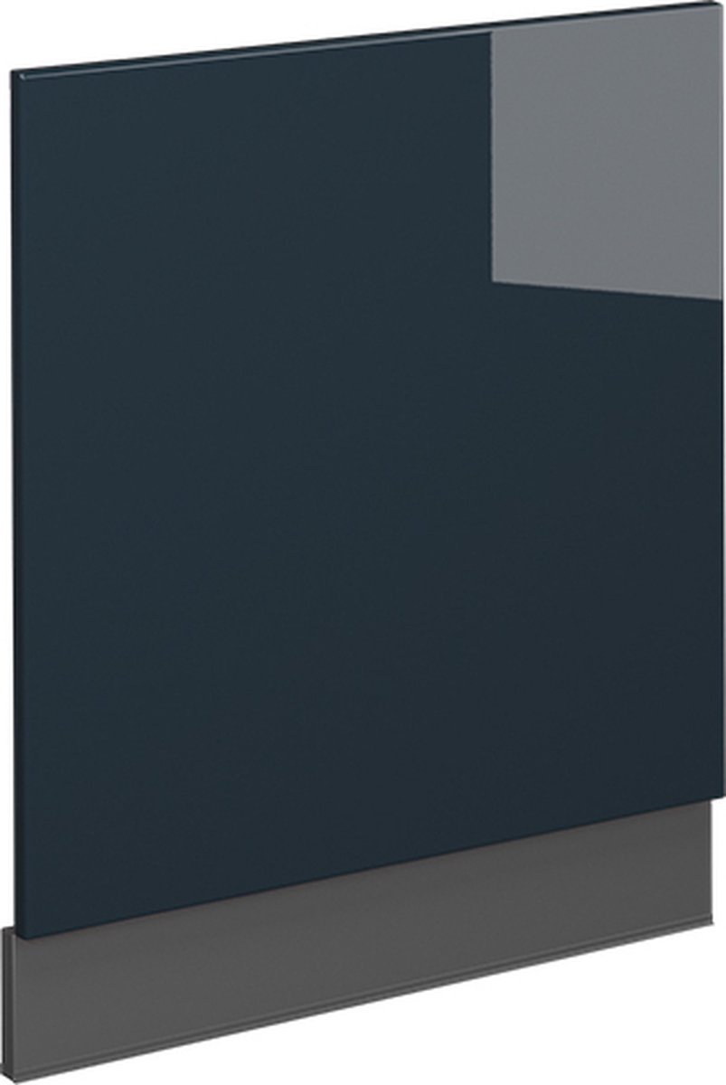 Vicco Fame-Line Vaatwasserfascia – 60 cm, WB Antraciet Donkerblauw hoogglans