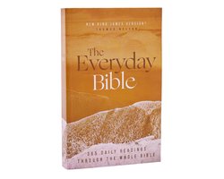 Omslag van NKJV, The Everyday Bible, Paperback, Red Letter, Comfort Print