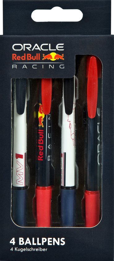 Undercover - Stylos à bille Max Verstappen Set de 4 pièces - Multicolore - Plastique