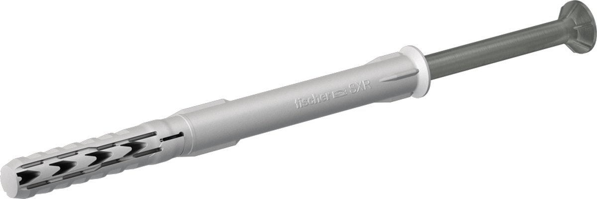 Fischer 50x Langschaftplug SXR 10 x 180 mm T met veiligheidsschroef roestvrij staal A4 - 46285