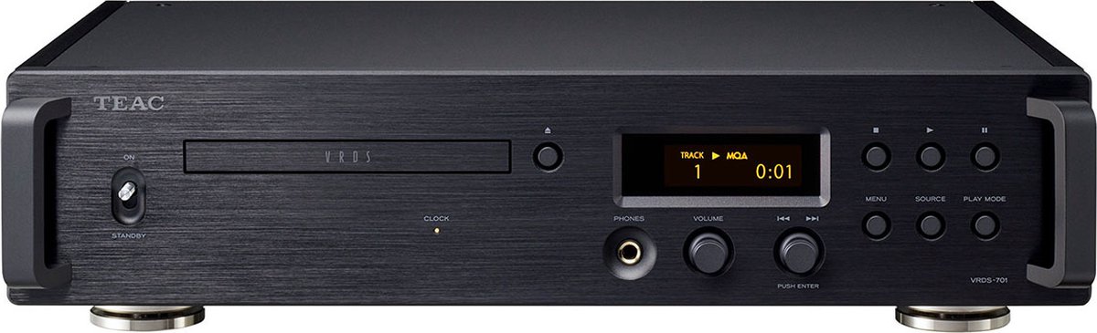 TEAC VRDS-701 CD-speler met VRDS-mechanisme, zwart
