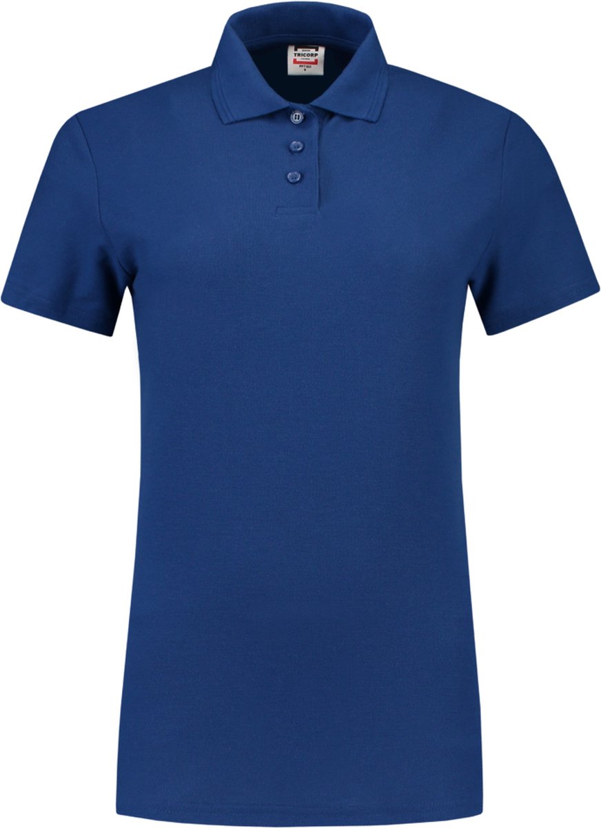 Tricorp Dames poloshirt - Casual - 201010 - Royalblauw - maat XL