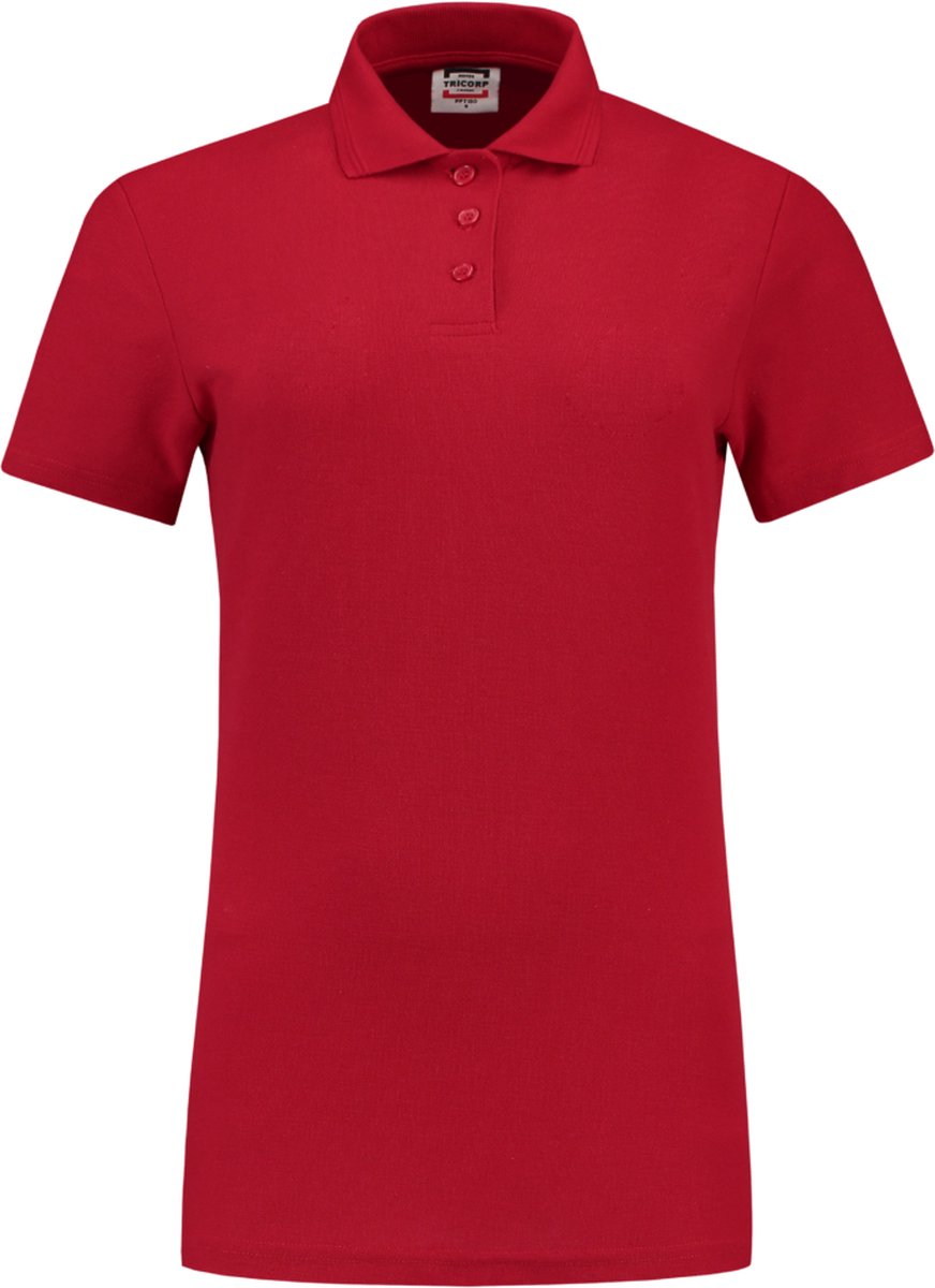Tricorp Dames poloshirt - Casual - 201010 - Rood - maat L