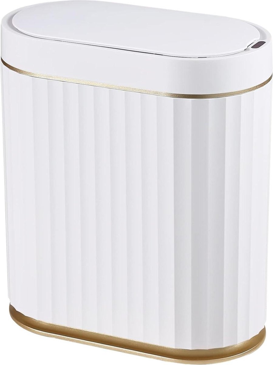 Goedkoopste Slimme automatische vuilnisemmer met bewegingsmelder - 8 liter kunststof - smal design - voor slaapkamer badkamer keuken kantoor vegetable waste bin