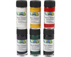 KREUL Magic Marble Effect - Verf set - 6 basic kleuren - marmerverf