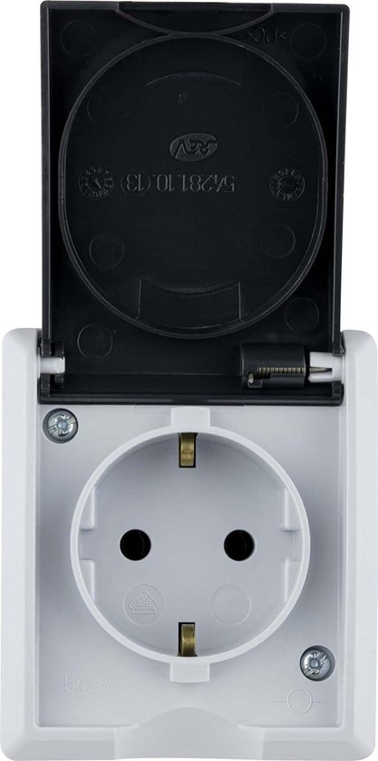 REV AquaForm Stopcontact - vochtige ruimtes, IP44 eenpolig,... REV AquaForm stopcontact - A/W schakelaarcombinatie, IP44,... REV 0510218777 AquaTop, Stopcontact-stopcontact voor vochtige