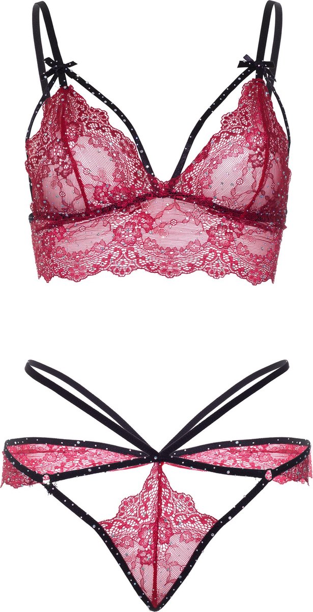 Strappy bralette and g-string
