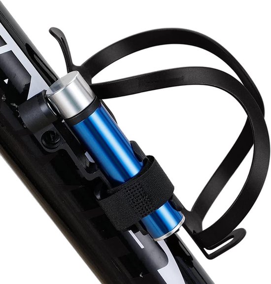 ROCKBROS Fietspomp Aluminium Mini Pomp 110PSI Hogedruk Luchtpomp Past op Presta en Schrader ventielen - met een CO2 Cartridge