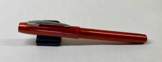 Foto: Parker reflex vulpen oranjebruin met rubber grip m