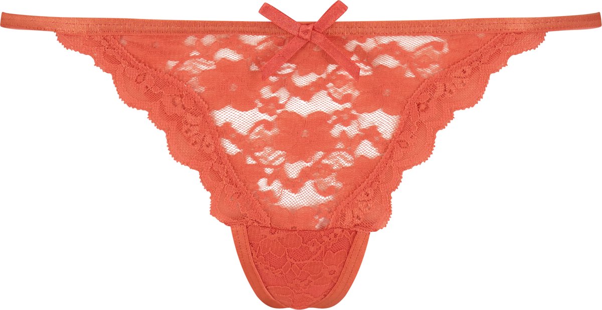Hunkemöller Dames Lingerie String Mini - Oranje - maat M