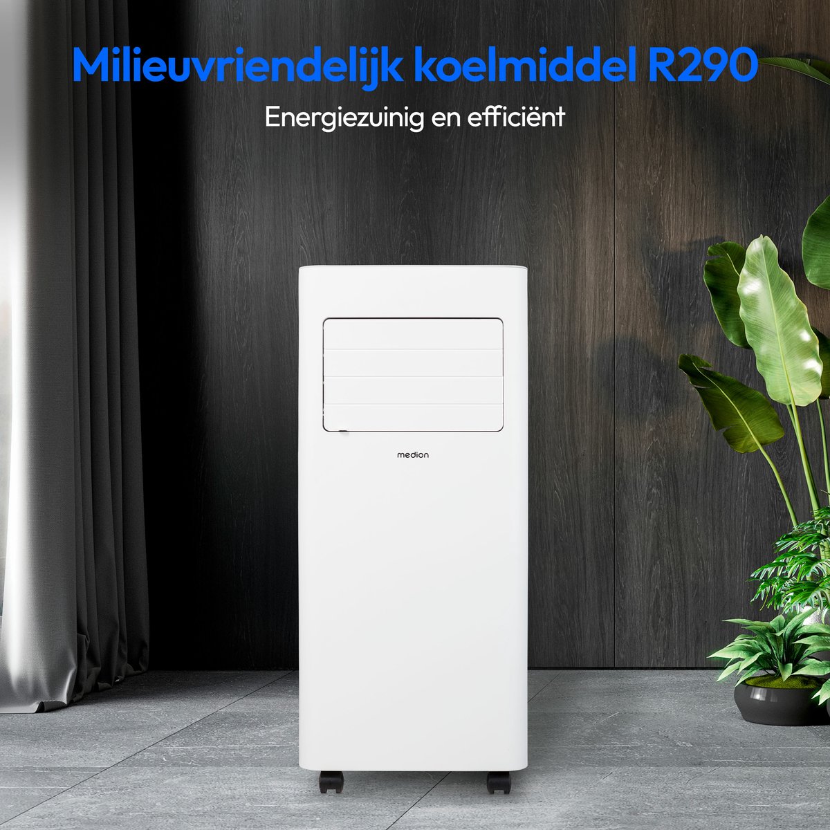 MEDION Mobiele Airco E701 (7000 BTU, 3-in-1, Koelen, Ontvochtigen, Ventileren, tot 25m², incl. Raamafdichtingskit, voor Slaapkamer en Woonkamer, Afstandsbediening, MD 37730) thumbnail 4