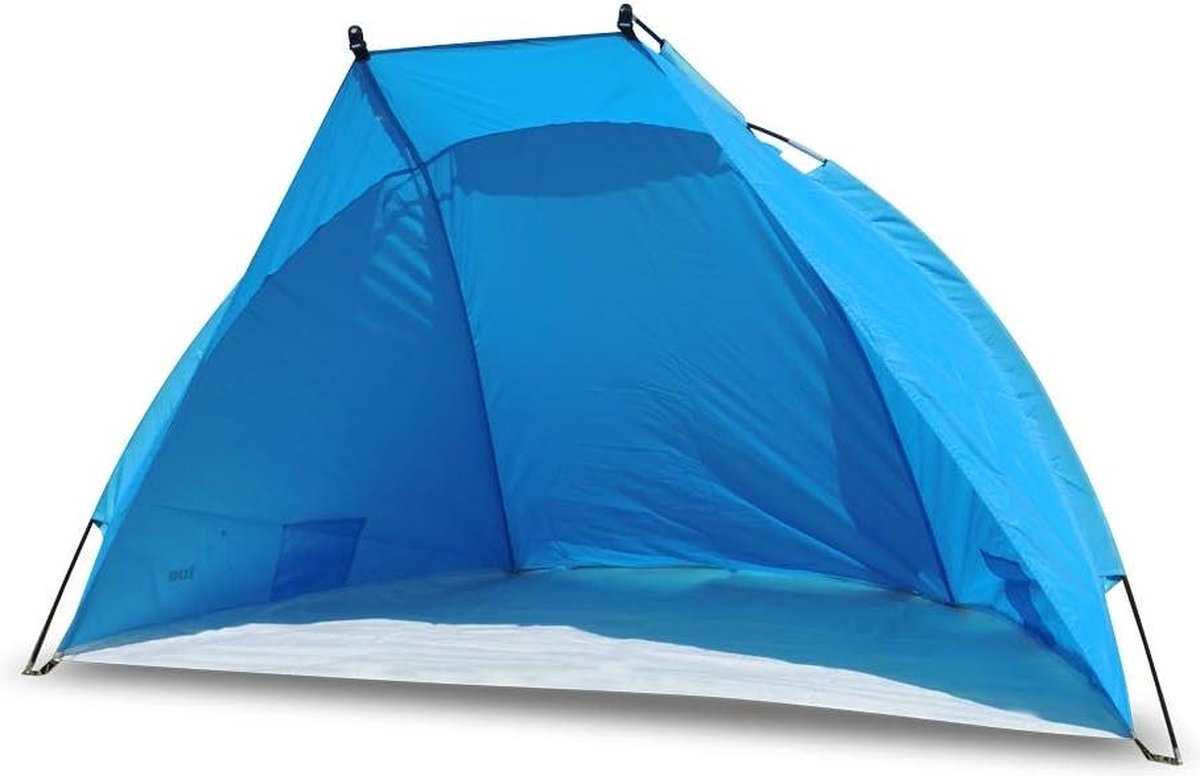 Strandschelptent Helios blauw - UV 80 - extra licht - minipakmaat - voor outdoor camping