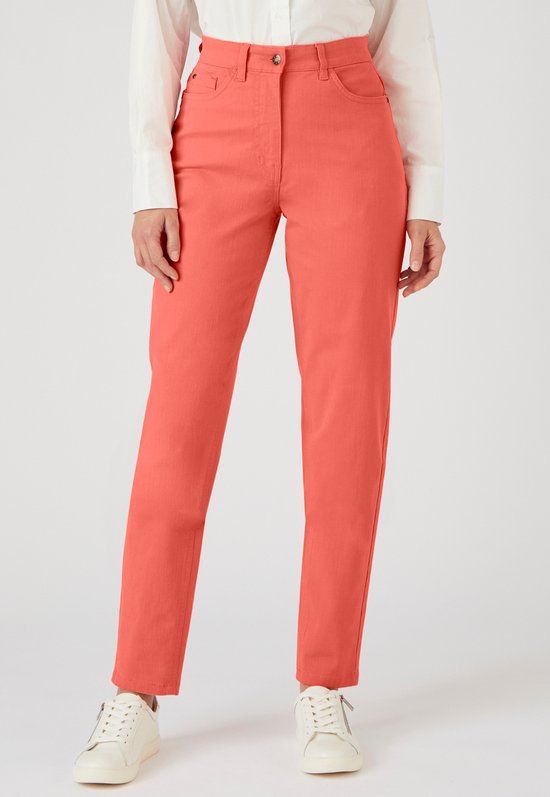 Damart - Mom jeans 5 zakken - Dames - Oranje - 38