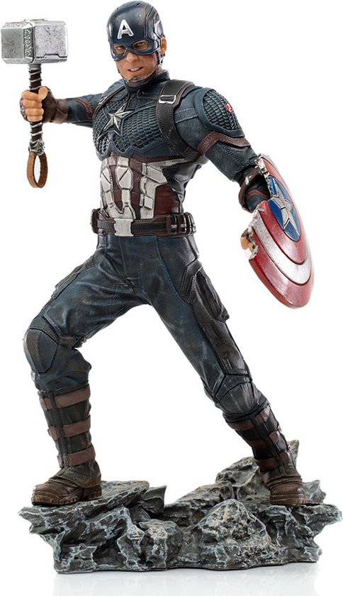 Foto: Iron studios marvel comics the inifinity saga captain america 1 10 scale statue beeld