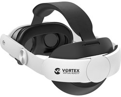 VORTEX VR Elite-band voor Meta Quest 3S / Quest 3 | Verstelbare hoofdband met draaiknop en zacht sponskussen | Gewichtsbesparend ontwerp voor comfortabel VR-gamen