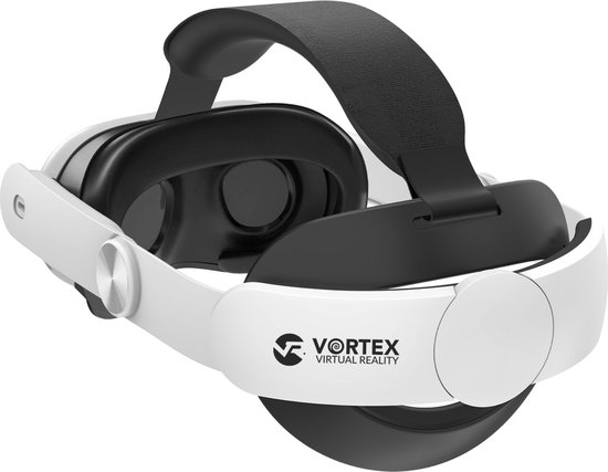 VORTEX VR Elite-band voor Meta Quest 3S / Quest 3 | Verstelbare hoofdband met draaiknop en zacht sponskussen | Gewichtsbesparend ontwerp voor comfortabel VR-gamen