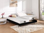 NATUREA Elektrisch bed - bedbodem en matras - met vormgeheugen en bamboe LYSIS III van DREAMEA - motoren OKIN - 2 x 90 x 200 cm - zwart L 200 cm x H 35 cm x D 180 cm