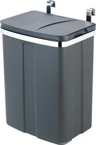 Door Bin - Cestino da cucina capacità 12 l polipropilene 22 x 6 x 23 cm grigio