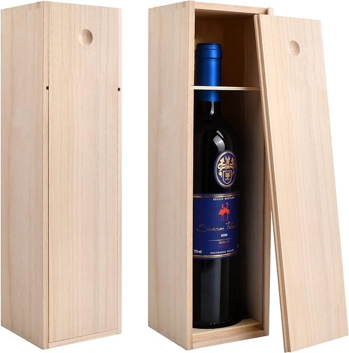Houten kist houten kist naturel met scharnieren en sluiting juwelenkistje voor schilderen decoratie