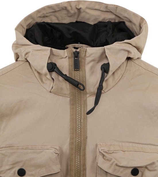 NO-EXCESS Manteau Veste Coupe Courte À Capuche 19630209 015 Sable Homme Taille - XL