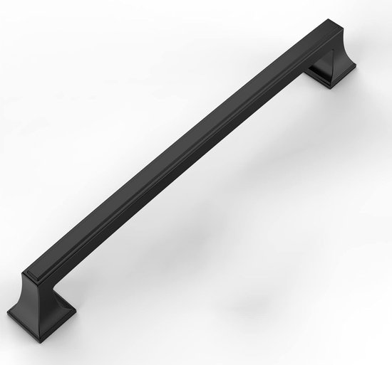 Amerdeco UK0020 Meubelgrepen, zwart, 128 mm, gatafstand, zinklegering