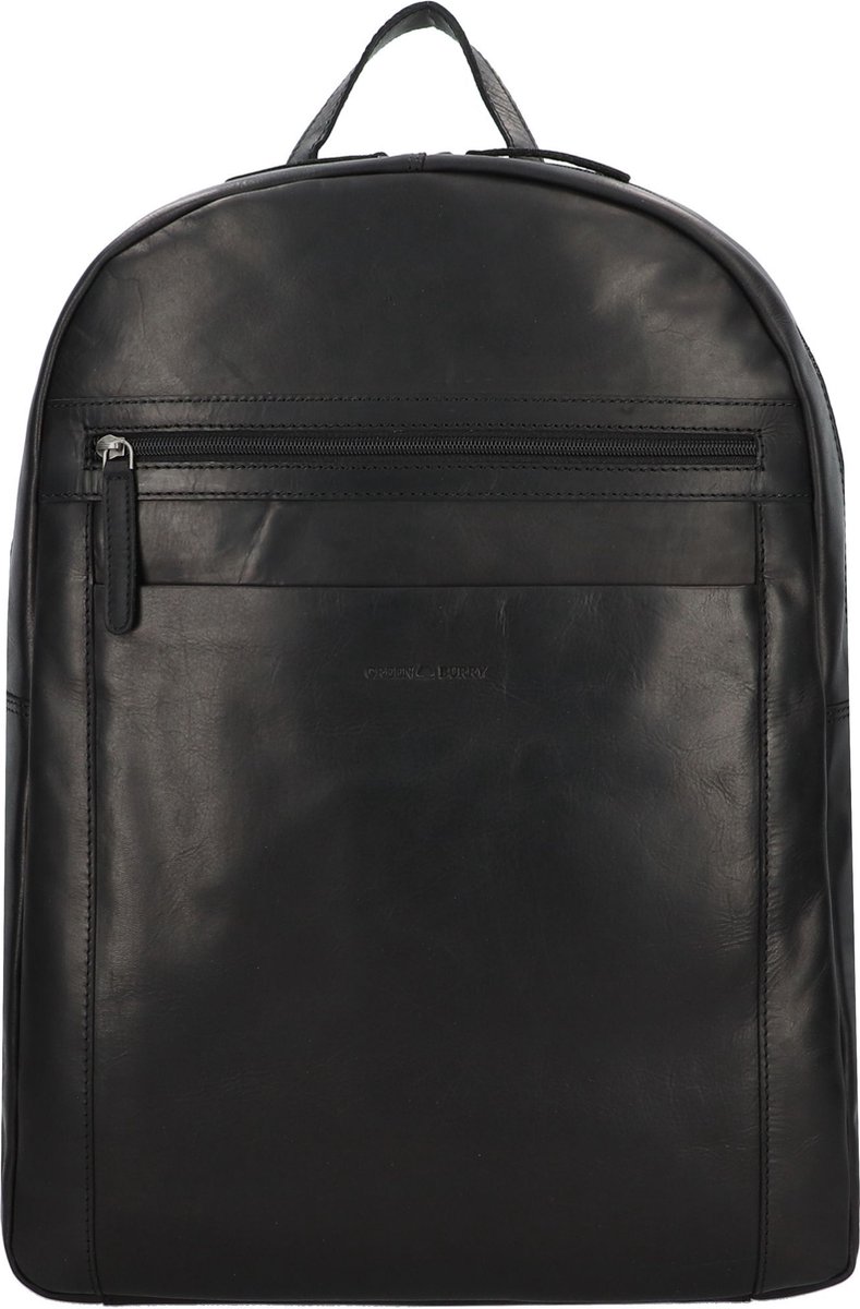 Greenburry Pure Black Dagrugzak Leer 46 cm Laptop compartiment - 41cm (17 duim) - black