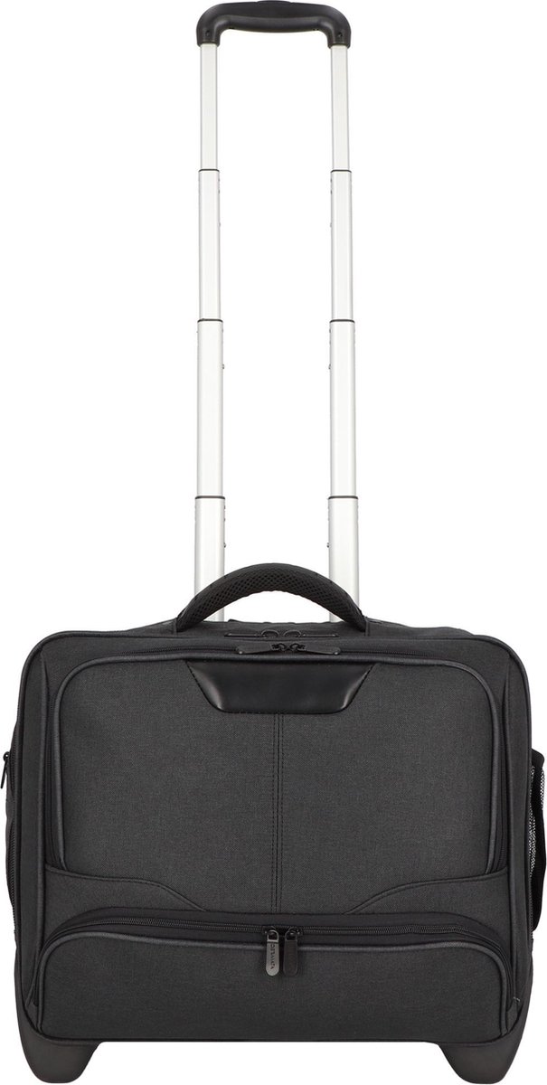 Dermata Business Laptop Trolley Canvas 3456CV Zwart